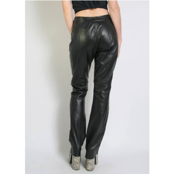 Pre-🖤 Vintage Wilsons Hi-waist Leather Pants - Picture 7 of 8